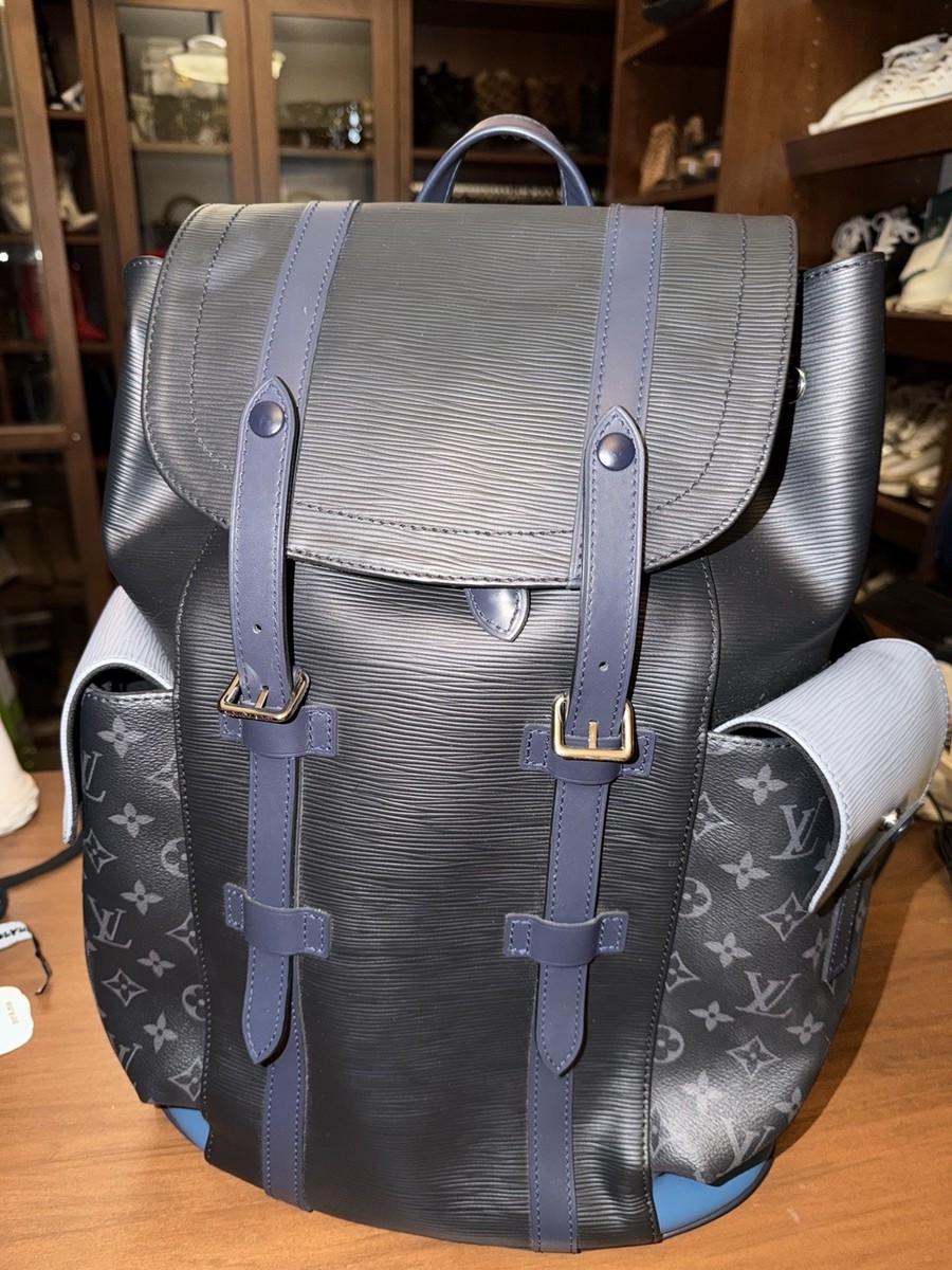 Louis Vuitton Christopher Backpack PM Black Leather Monogram  display picture 1