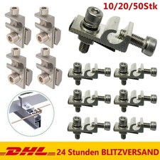 Kabelklemme Erdungsklemme Alu Edelstahl PV Solarpanel Erdung Blitzschutz Klemme