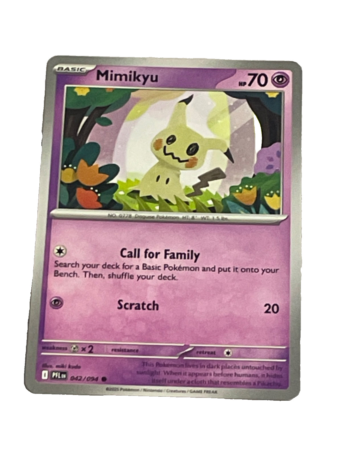 Mimikyu 042/094 Me02: Phantasmal Flames Regular - Near Mint