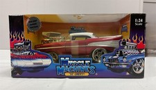 Vintage Muscle Machines Too Cool '57 Chevy Bel Air in RED 1:24 Diecast