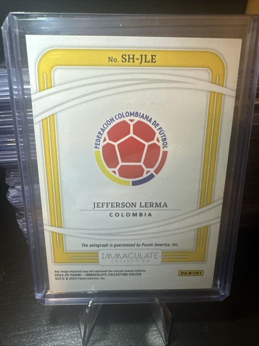 2024 Immaculate Jefferson Lerma Autographed Soccer Card Shadowbox