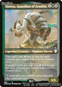 Hamza, Guardian of Arashin (Foil Etched) - Commander Legends #598