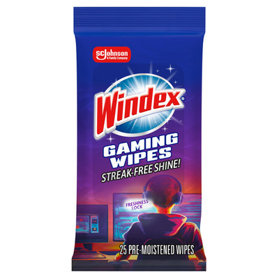 Windex Gaming Cleaning Wipes Pre-Moistened Wipes To Instantly Clean All Gaming