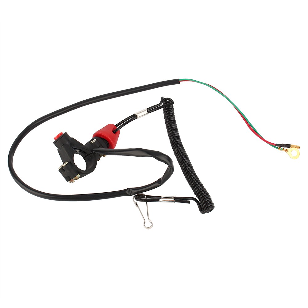 1x Engine Cord Lanyard Kill Stop Switch Safety Tether 12V CO For Motor ATV Boat