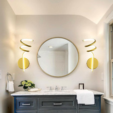 LED Wall Sconces Set of Two, 12.99IN Three Color Temperature Modes Modern Led...