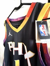 Booker #1 Phoenix Suns Jersey Men’s Medium Nike Jordan Dri-FIT City Edition PHX 