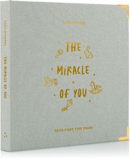 Keepsake Baby Memory Book for Boys and Girls   Timeless First 5 Year Baby Book