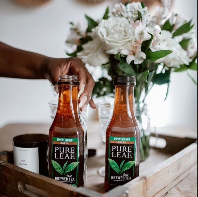 Té negro sin azúcar Pure Leaf Real Brewed (16,9 fl. oz., 18 pk.) Foto 3 de 4