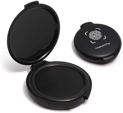 1 Pack Thumbprint Fingerprint Ink Pad Stamp for Notary Supplies Black 