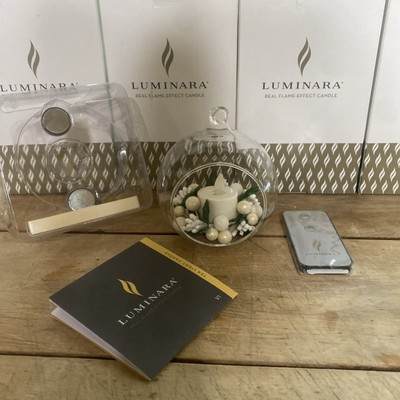 1 Luminara Flameless Candle Berry Ornament with Remote