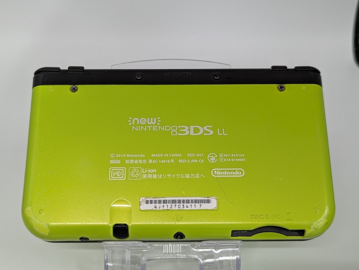 B2804 Nintendo new 3DS LL XL console Lime x Black Japan w/pen x | eBay
