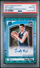 2024-25 Green International ZACH EDEY RC Auto 1/25 PSA 10 #319
