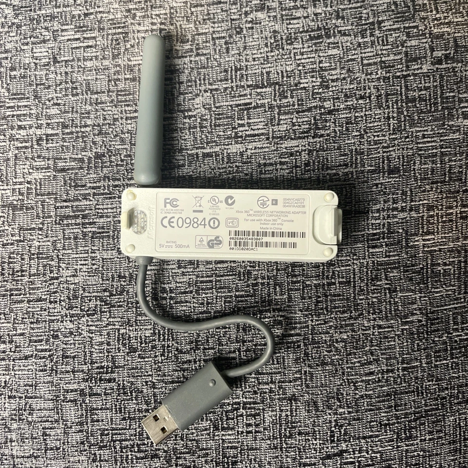 Adaptador de red inalámbrica oficial Microsoft XBOX 360 Internet WiFi Foto 2 de 2
