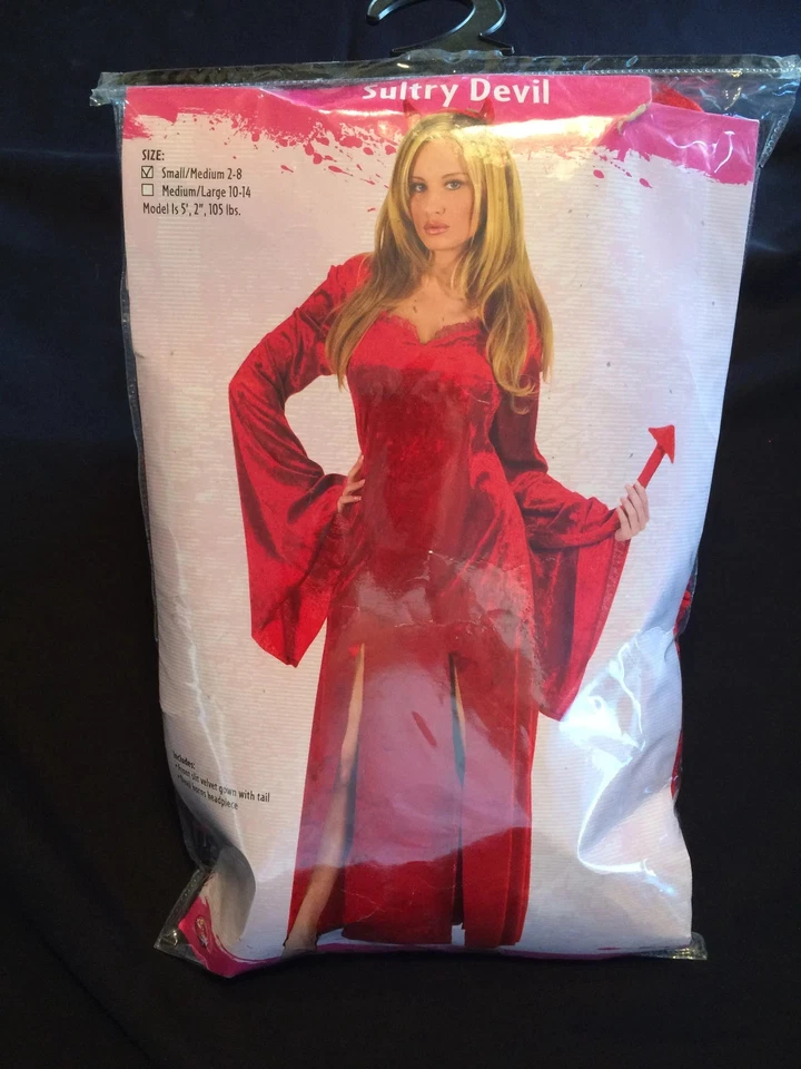 Sensual Diablo Adulto Mujer Disfraz Halloween Bata Funworld Foto 2 de 3