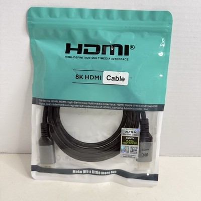 8K HDMI Cable 5ft Ultra High Speed HDMI 2.1 48Gbps 4K 120Hz New