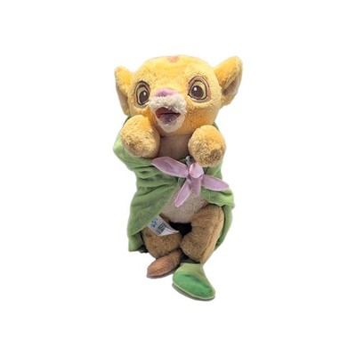 The Lion King 12'' Baby Simba Disney Babies Wrapped In Leaf Blanket Disney Park