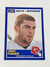 2013 Score Football Blue #349 - Eric Fisher RC - Kansas City Chiefs