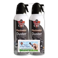 Dust-Off Disposable Compressed Air Duster, 10 Oz Can, 2/pack DSXLPW-6  SAFETY