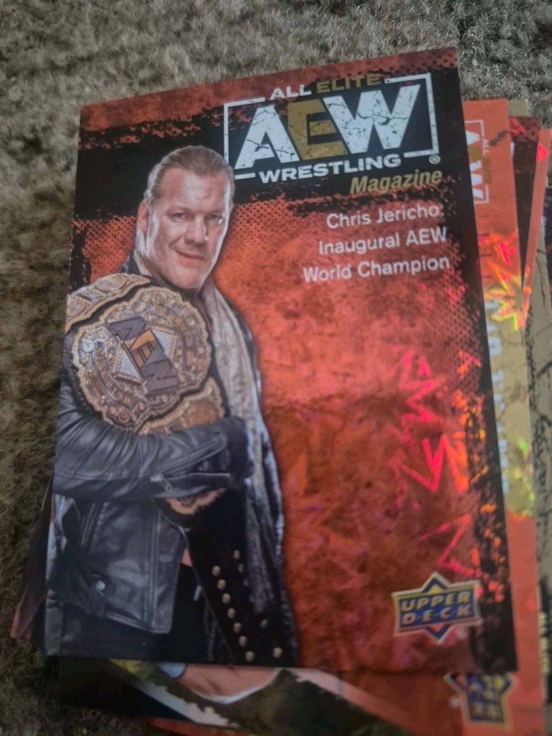 2021 Upper Deck AEW Dynamite Red Pyro Foil #84 Chris Jericho 