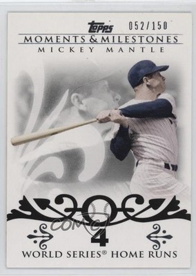 2008 Moments & Milestones Mickey Mantle (18 World Series Home Runs) #4 HOF 11z5