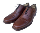Allen Edmonds Dryden Brown Leather Decretive Toe Oxford Dress Shoe SZ 12D — photo 1