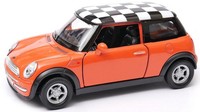 Welly Mini Cooper Orange Schachplatte MaßStab 1:34 1:39 4,5 Zoll...