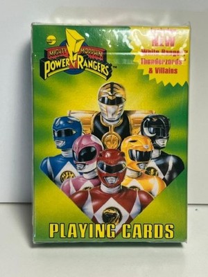 Mighty Morphin Power Rangers Playing Cards Vtg 1995 Complete New unopened box