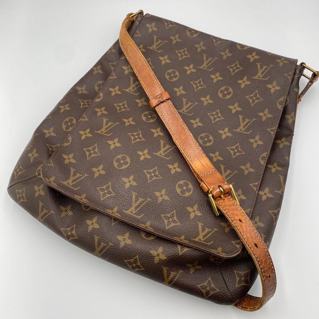 LOUIS VUITTON Musette M51256 Shoulder Bag Monogram Flap Crossbody Women's Auth