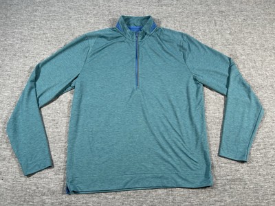 Johnnie-O Performance 1/4-Zip Mens Medium Green Grass Brewer Pullover Sweater