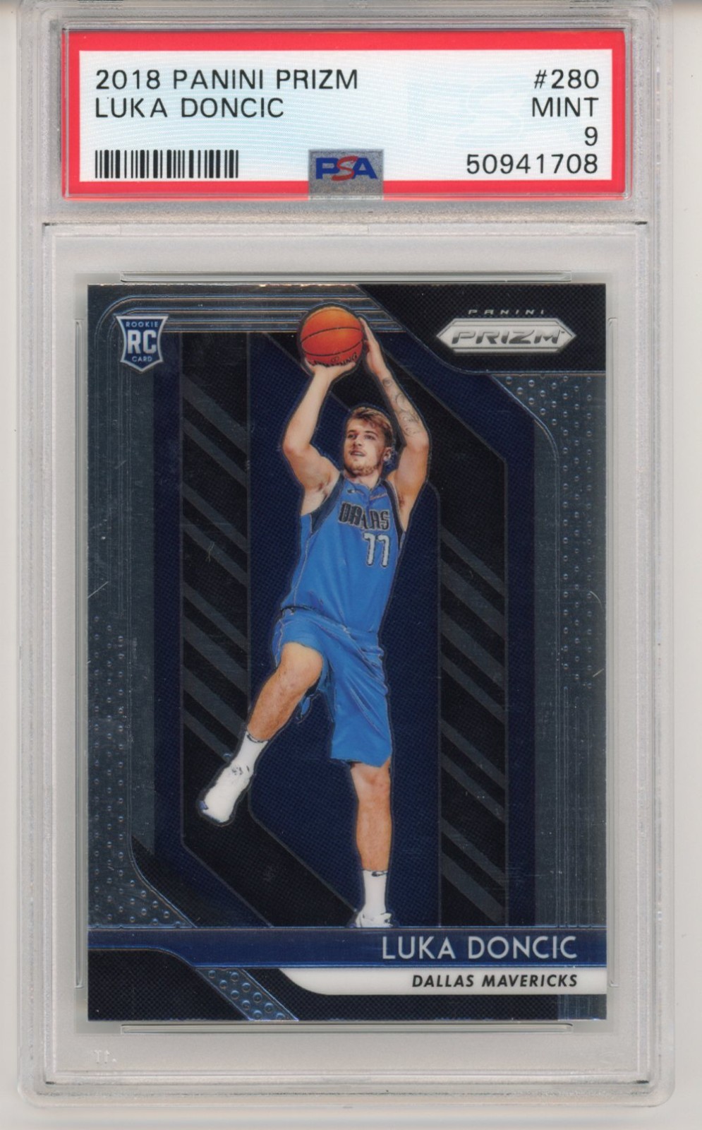2018-19 Panini Prizm - Luka Doncic #280 Dallas Mavericks PSA 9 Mint RC