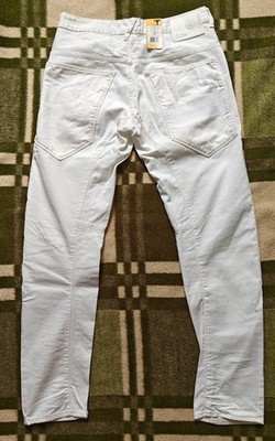 G-Star Jeans A Crotch White Tapered 3D Raw NEU weiß W33/L34