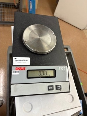 Ohaus E400 Digital Professional Laboratory Scale Balance 400g Capacity .01g