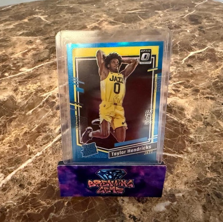 Taylor Hendricks 2023-24 Optic #233 Aqua Blue Prizm /249 Rated Rookie RC