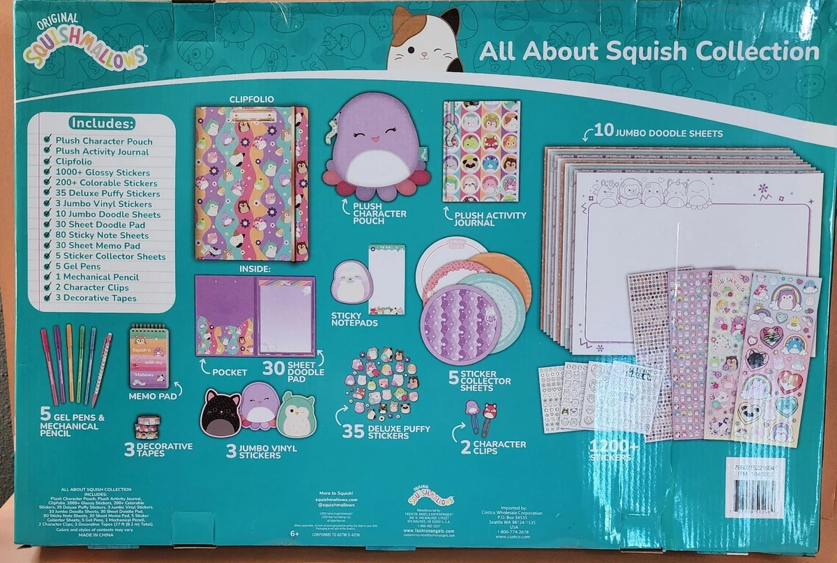 Squishmallows Sticker Sheet (Octopus & Friends)