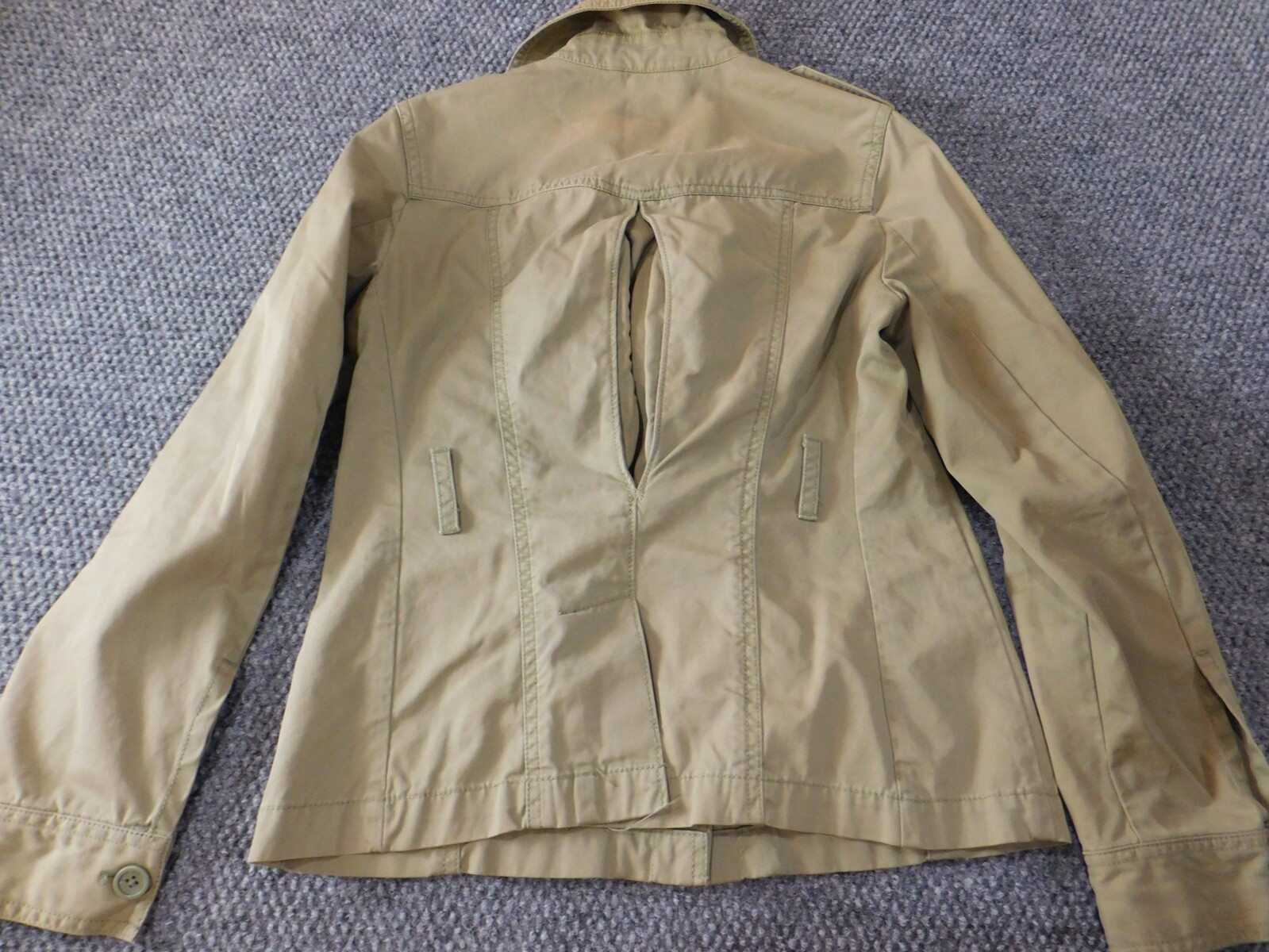 Gap Jacket XS Extra Small Green Button womens Kha… - image 9