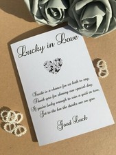 10 x  Lottery Scratchcard Ticket Holders Vintage Rustic  Heart  Wedding Favour