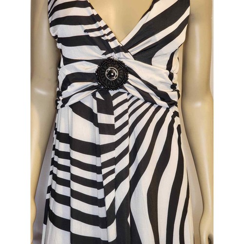 Jessica Taylor 1X Ladies Sundress White/Black - Picture 2 of 3