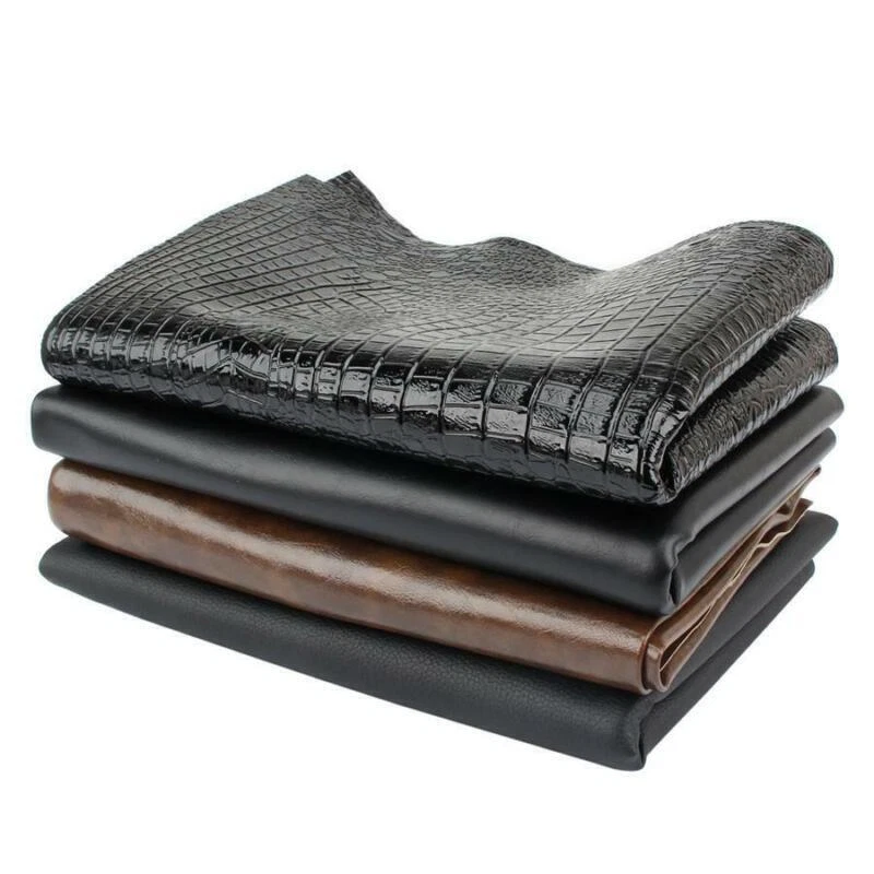 Hágalo usted mismo Funda de asiento de motocicleta ATV con patrón de cuero de cocodrilo 70x100 cm 27x39" universal Foto 3 de 4