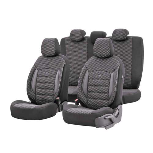 Premium Car Seat Covers Full Set, Black For Opel ASTRA F Hatchback 1991-1998 - Picture 1 of 8