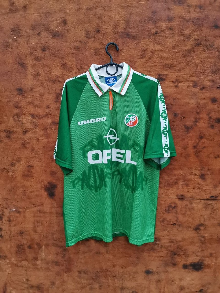 IRELAND NATIONAL TEAM 1996/1998 HOME FOOTBALL SHIRT UMBRO XL