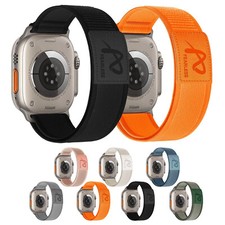 Nylon Sports Wrist Band Watch Strap For Apple Watch Series 42/44/45/46/49mm