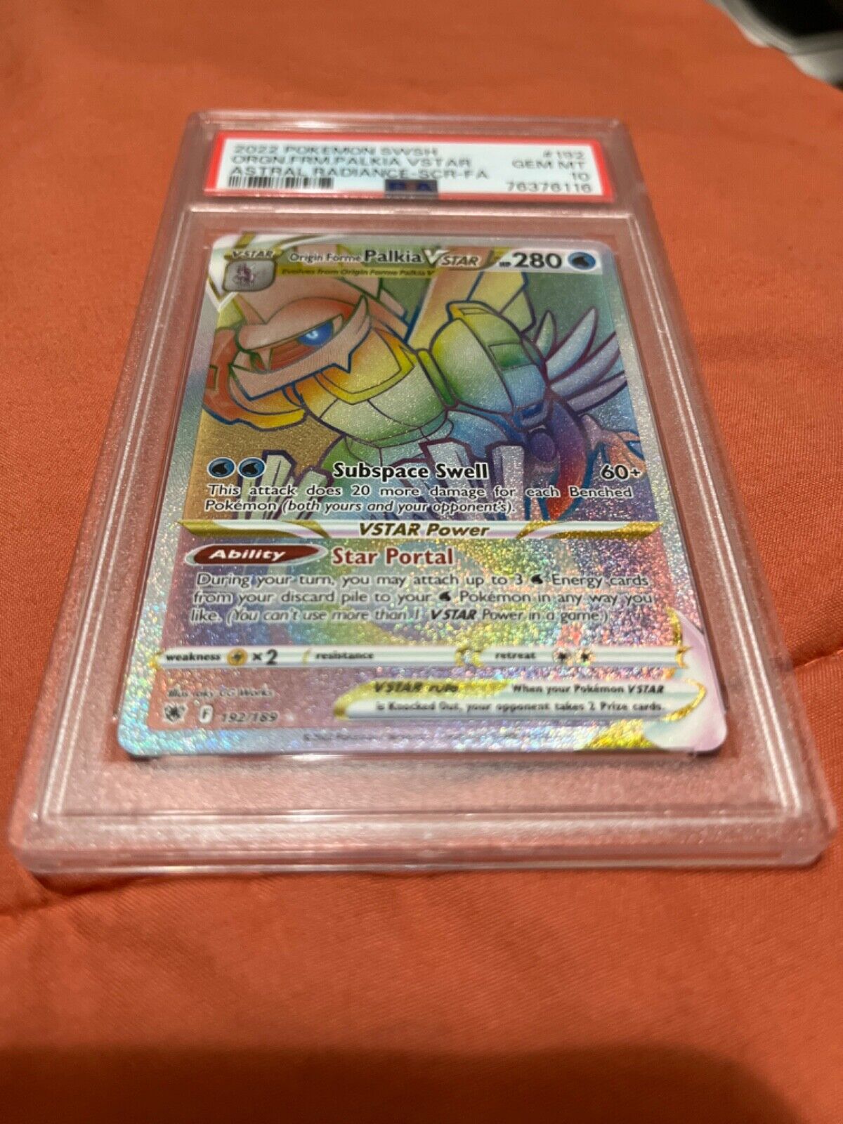 Carta Pokémon Palkia Forma Origem V-astro Rainbow - Ee10