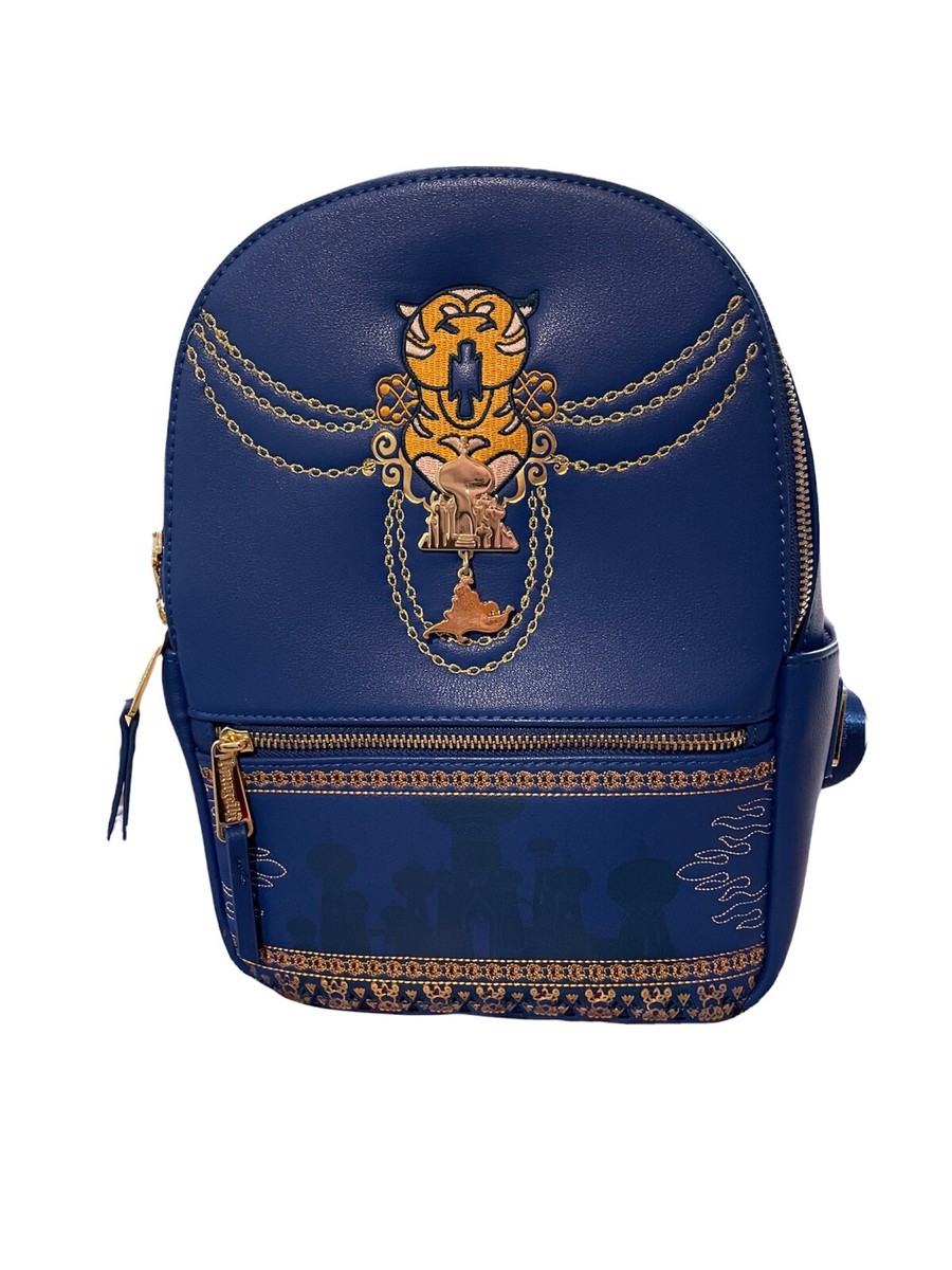 Disney Loungefly Navy Aladdin Agrabah Mini Backpack Loungefly Disney ALADDIN AGRABAH Blue Faux Leather Mini  main image 2