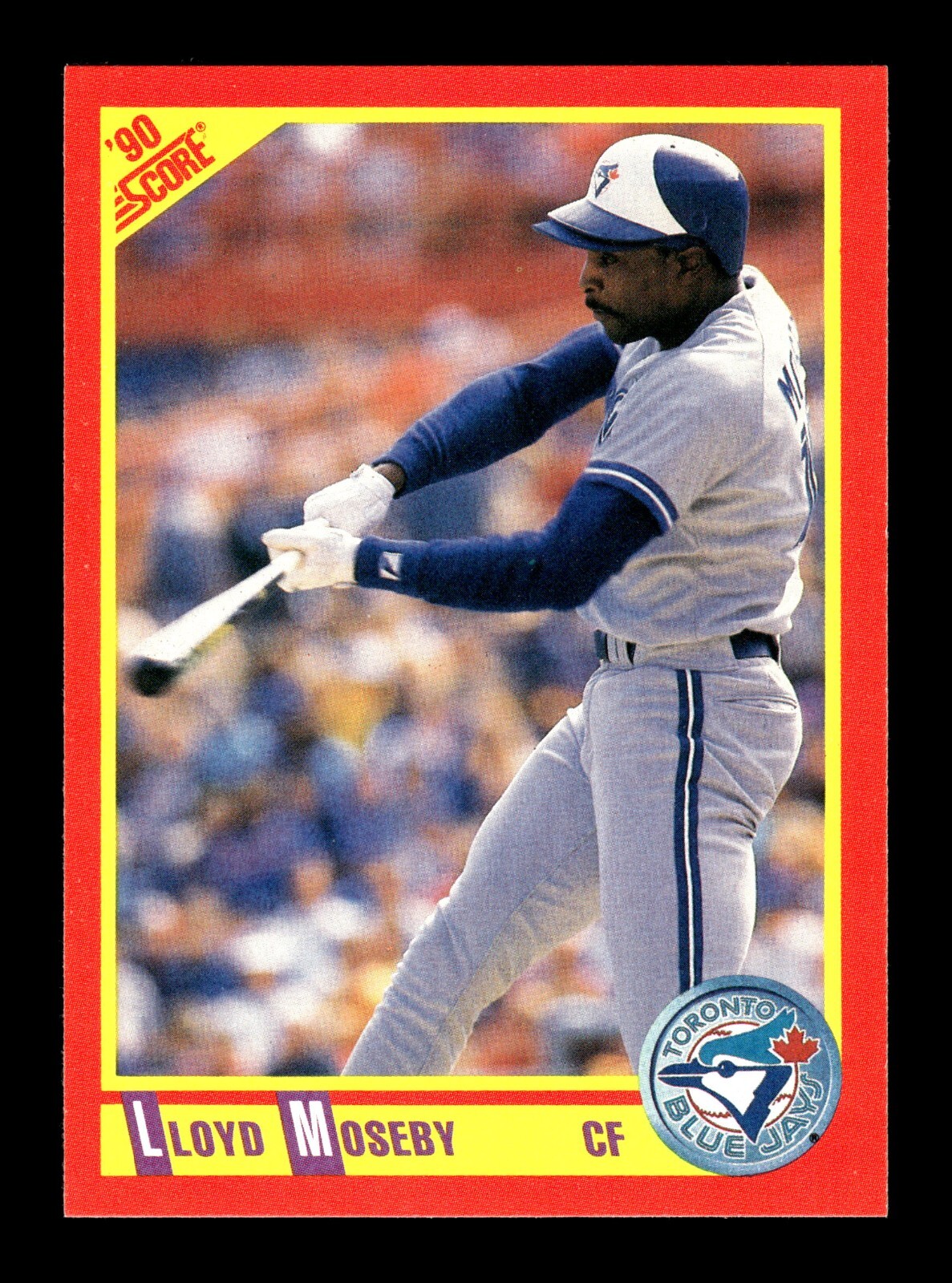 LLOYD MOSEBY ⚾ 1990 Score Baseball #404 Toronto Blue Jays  
