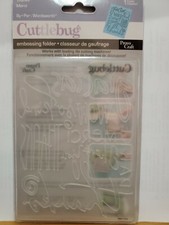 Cuttlebug lot - 5 Embossing Folders
