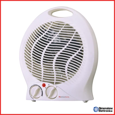 MELCHIONI FAMILY Termoventilatore Bagno Stufetta Elettrica Melchioni Hotty Basso Consumo Caldo 2k