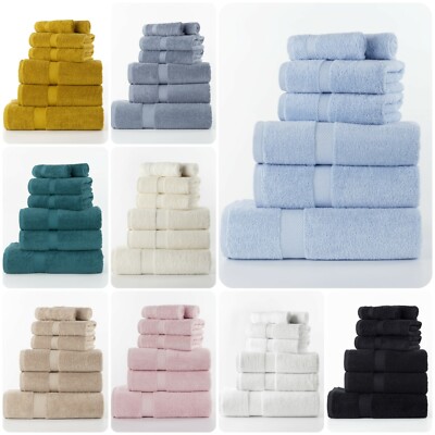 4/6/7/10 Stück Ballen 600GSM Ägyptische Baumwolle Gesicht Hand Bad Weich Handtuch Laken Sets
