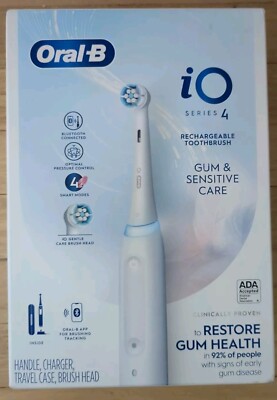 Oral-B iO Series 4 Rechargeable Toothbrush Handle Charger Case Brush Head