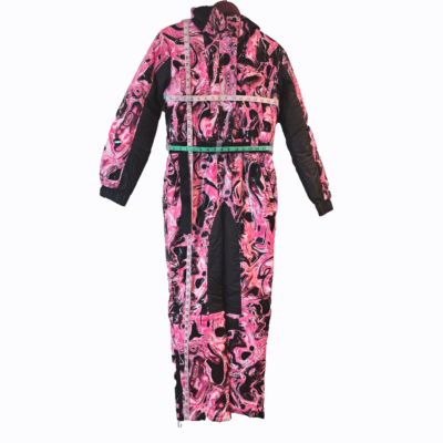 Dolls kill Club Exx Lady Acid Dimension Snow Bunny Puffer Snowsuit