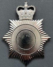 Queens Crown blank Helmet Plate metal heavy Brunswick Star - single Screw Fixing